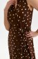 Brown dress light material shirt dress accessorized with tied waistband 6 - StarShinerS.com