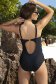One-piece swimsuit with open back and animal print 2 - StarShinerS.com