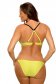 Yellow swimsuit 2 pieces adjustable bikinis x- shaped straps 3 - StarShinerS.com
