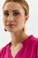 Fuchsia women`s blouse thin fabric loose fit with v-neckline 4 - StarShinerS.com