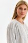 White women`s blouse cotton loose fit with puffed sleeves 4 - StarShinerS.com