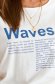 White t-shirt cotton loose fit with writing print 4 - StarShinerS.com
