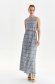 Rochie din material subtire albastra cu croi larg si slituri laterale - Top Secret 2 - StarShinerS.ro