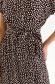 Rochie din material fluid maro midi in clos cu elastic in talie accesorizata cu cordon - Top Secret 6 - StarShinerS.ro