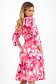 Rochie din stofa elastica in clos cu buzunare laterale si imprimeu digital - StarShinerS 2 - StarShinerS.ro