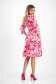 Rochie din stofa elastica in clos cu buzunare laterale si imprimeu digital - StarShinerS 4 - StarShinerS.ro