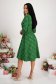 Dress elastic cloth midi cloche lateral pockets wrap over front 4 - StarShinerS.com