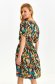 Dress short cut cloche with elastic waist light material short sleeves 3 - StarShinerS.com