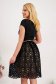 - StarShinerS cream dress midi cloche elastic cloth accessorized with belt 2 - StarShinerS.com