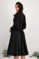 - StarShinerS black dress taffeta midi cloche with veil sleeves 2 - StarShinerS.com
