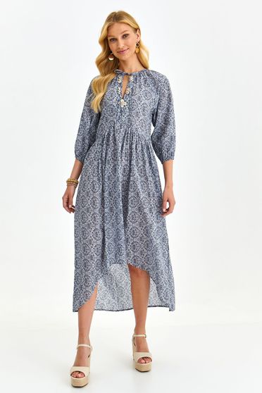 Online Dresses - Page 21, Blue dress cotton cloche asymmetrical - StarShinerS.com