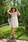 White dress cotton short cut loose fit embroidered 3 - StarShinerS.com