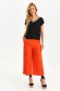 Bluza dama din material fluid neagra cu croi larg si decolteu in v - Top Secret 2 - StarShinerS.ro