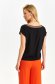 Black women`s blouse loose fit light material with v-neckline 3 - StarShinerS.com