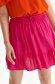 Pink skirt short cut cloche with elastic waist light material is fastened around the waist with a ribbon 5 - StarShinerS.com