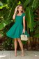 Rochie din crep verde scurta in clos cu decolteu patratos - StarShinerS 6 - StarShinerS.ro