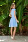 Rochie din crep albastru-deschis scurta in clos cu decolteu patratos - StarShinerS 6 - StarShinerS.ro