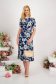 - StarShinerS dress georgette midi a-line with floral print 5 - StarShinerS.com