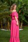 Rochie din material fluid roz in clos cu elastic in talie pe umeri - Top Secret 4 - StarShinerS.ro