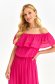 Pink dress light material cloche with elastic waist one shoulder 2 - StarShinerS.com