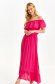 Pink dress light material cloche with elastic waist one shoulder 5 - StarShinerS.com