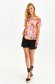 Pink women`s blouse light material loose fit naked shoulders 2 - StarShinerS.com