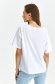 Slightly elastic cotton loose fit white t-shirt abstract 3 - StarShinerS.com