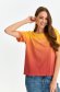 Orange t-shirt slightly elastic cotton loose fit 1 - StarShinerS.com
