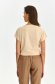 Beige t-shirt slightly elastic cotton loose fit 3 - StarShinerS.com