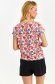 White women`s blouse light material loose fit with floral print 3 - StarShinerS.com