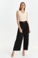 Cream women`s blouse thin fabric loose fit with v-neckline 2 - StarShinerS.com
