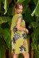 Rochie din stofa elastica scurta cu croi larg si imprimeu floral - StarShinerS 3 - StarShinerS.ro