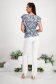 Bluza dama din material fluid cu croi larg si imprimeu floral digital - StarShinerS 4 - StarShinerS.ro