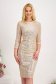 - StarShinerS gold dress with sequins midi pencil with 3/4 sleeves 1 - StarShinerS.com