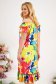 - StarShinerS dress midi a-line thin fabric with floral print 2 - StarShinerS.com
