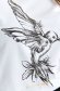 Tricou din bumbac alb cu croi larg si imprimeu colibri - Top Secret 5 - StarShinerS.ro