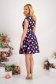 Rochie din stofa elastica scurta cu pliuri si accesoriu tip curea 4 - StarShinerS.ro
