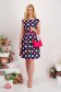 Rochie din stofa elastica scurta cu pliuri si accesoriu tip curea 5 - StarShinerS.ro