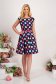 Rochie din stofa elastica scurta cu pliuri si accesoriu tip curea 3 - StarShinerS.ro