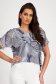 Women`s blouse lycra loose fit frilly trim around cleavage line 6 - StarShinerS.com