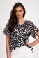 Women`s blouse lycra loose fit frilly trim around cleavage line 6 - StarShinerS.com