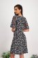 Rochie din lycra midi cu croi in a si volanase pe linia decolteului 2 - StarShinerS.ro