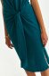 Rochie din material subtire verde-inchis tip creion cu slit lateral - Top Secret 5 - StarShinerS.ro