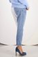 Blugi Mom Fit alb-albastru cu talie inalta si buzunare laterale - SunShine 2 - StarShinerS.ro