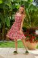 Rochie din material fluid scurta in clos cu elastic in talie si bretele - SunShine 4 - StarShinerS.ro