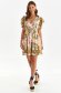 Dress light material short cut cloche with elastic waist with ruffled sleeves 4 - StarShinerS.com