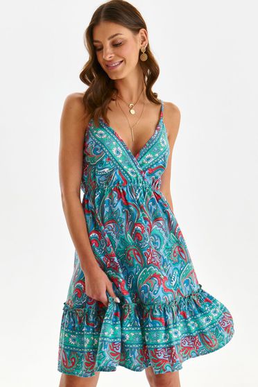 Thin material dresses - Page 3, Dress short cut cloche with elastic waist thin fabric with cut back - StarShinerS.com