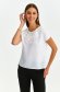 White women`s blouse light material loose fit with rounded cleavage 1 - StarShinerS.com