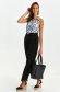 Bluza dama din material fluid alba cu croi larg si bretele tip fundita - Top Secret 4 - StarShinerS.ro