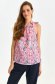 Pink women`s blouse thin fabric loose fit with straps 1 - StarShinerS.com